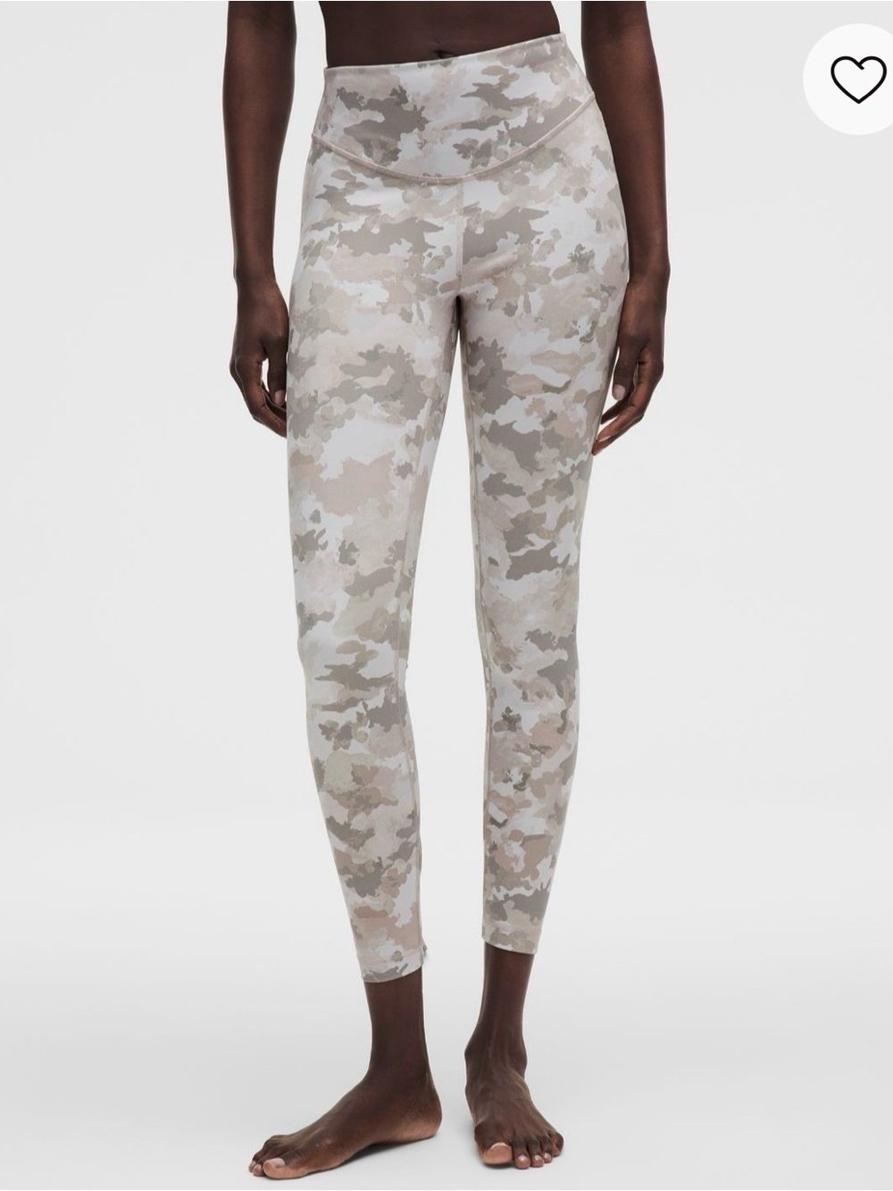 lululemon Wunder Under SmoothCover Leggings - Thawed Camo Warm Ash Gray size 4